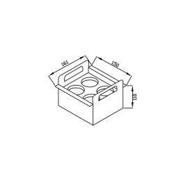 Porta Condimentos 15cm P/ Canal Organizador Úmido - Debacco 